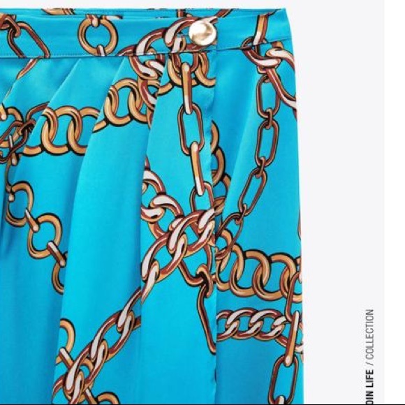 Zara Chain Print Pareo Skirt - Picture 6 of 11